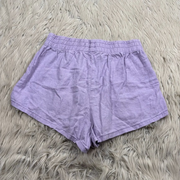 Pacsun Women's S Pastel Purple Linen Blend Pull on Shorts Soft Girl Coquette - Picture 4 of 4